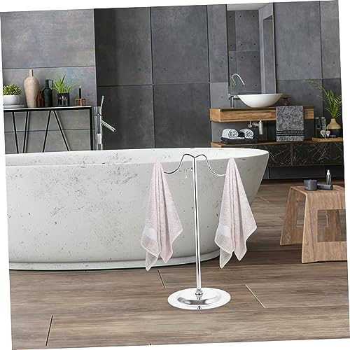 Toallero de encimera cromado y metálico para muebles de baño 3