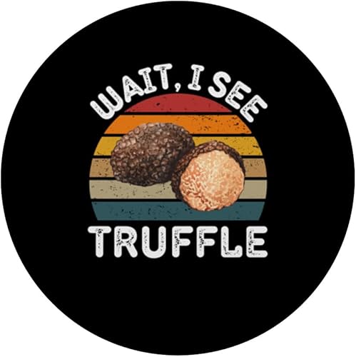 Miniatura 3 de Vintage Truffle Wait, I See Truffle Retro Truffle Lover PopSockets Standard PopGrip