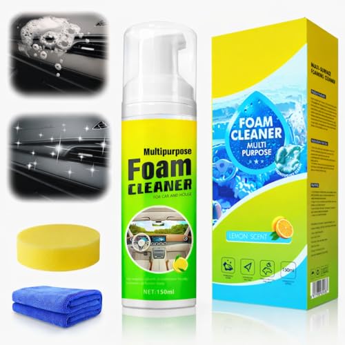 Jofnaylr Car Interior Cleaner Foam - Car Dashboard, Seat, Carpet, Upholstery Cleaner, Auto Interior...