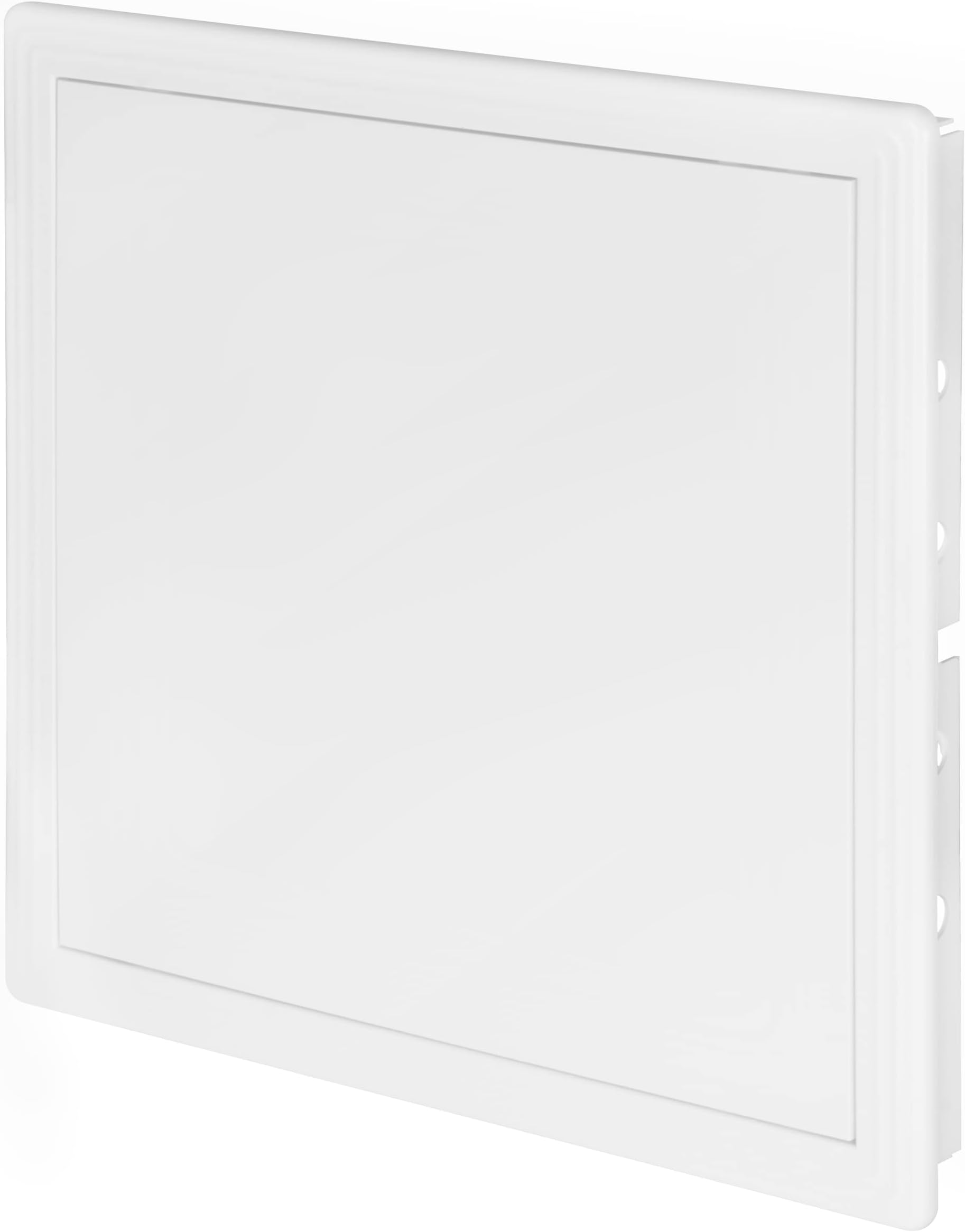 Awenta 300 x 300 mm Plastic Access Panel Door - White Opening Flap Cover Plate - Inspection Hatch - Door Latch - Concealed Hinge - Removable Door - Paintable Smooth Surface (12 x 12 Inches)