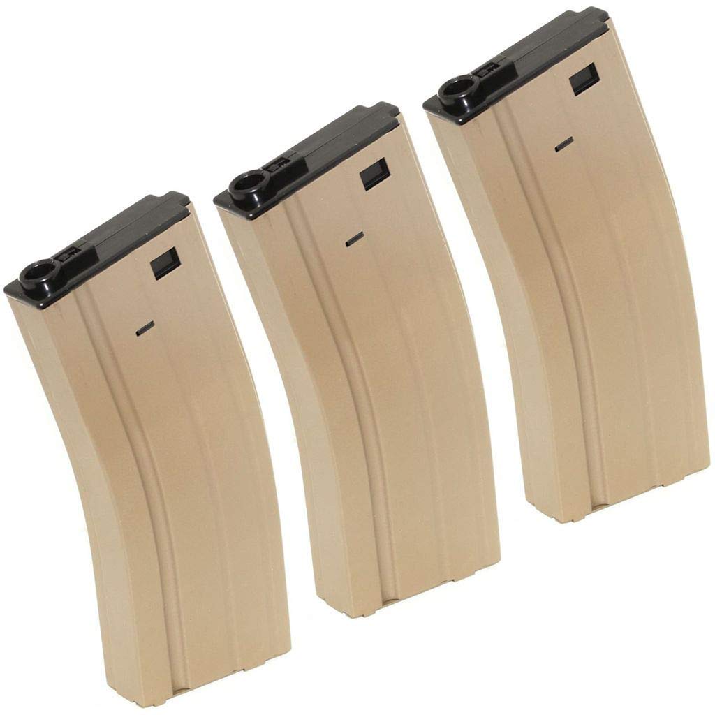 Airsoft Softair Parts Ausrüstung CYMA 3pcs 140rd Mid-Cap Mag Metall Magazin für D-Boys Classic Army WE SRC JG E&C CYMA Tokyo Marui M4 M16 Serie AEG Dark Earth Tan