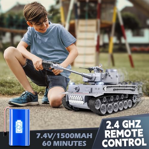 1:18 German Tiger Grey RC Tank - Scale Model Kits Online Store