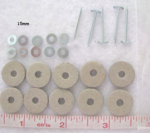 bangdan Joints for complete Teddy Bear or Plush Animal, 15mm gray 5 Millboard
