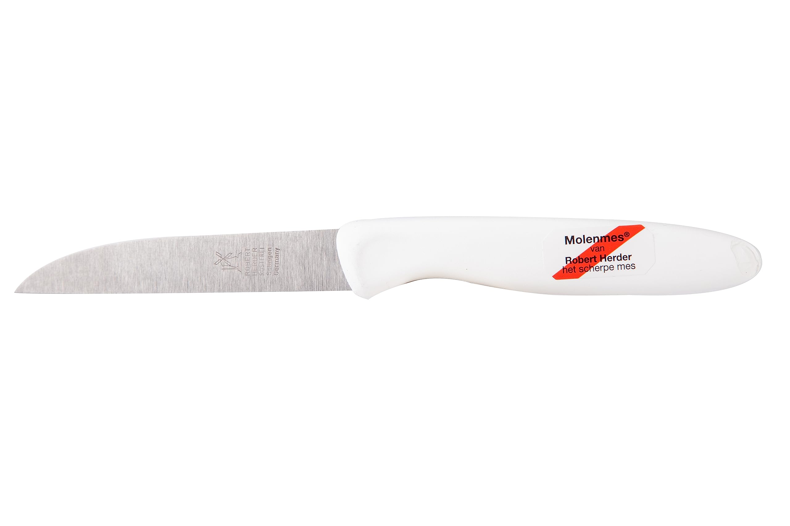 Herder Molenmes schilmesje plastic heft roestvrij 8.5cm