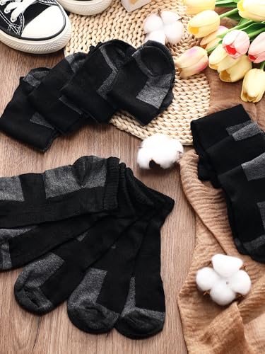 Image of Foaincore 60 Pairs Ankle Socks Bulk for Men Women, Low Cut Breathable Cushioned Athletic Running No Show Socks Multipack