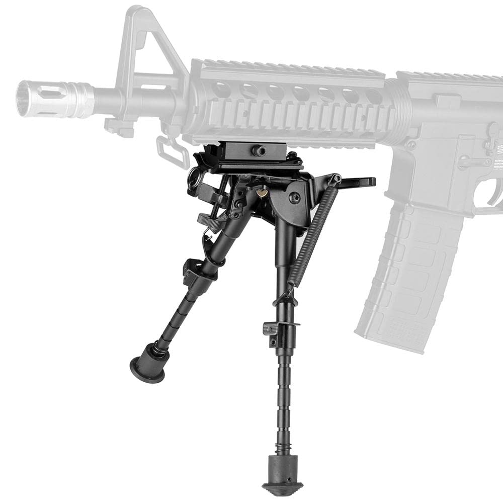 6-9 Pollici tattico di Caccia Altezza Regolabile Girevole Benchrest Bipiede Basculante con Leva di Regolazione Rapida