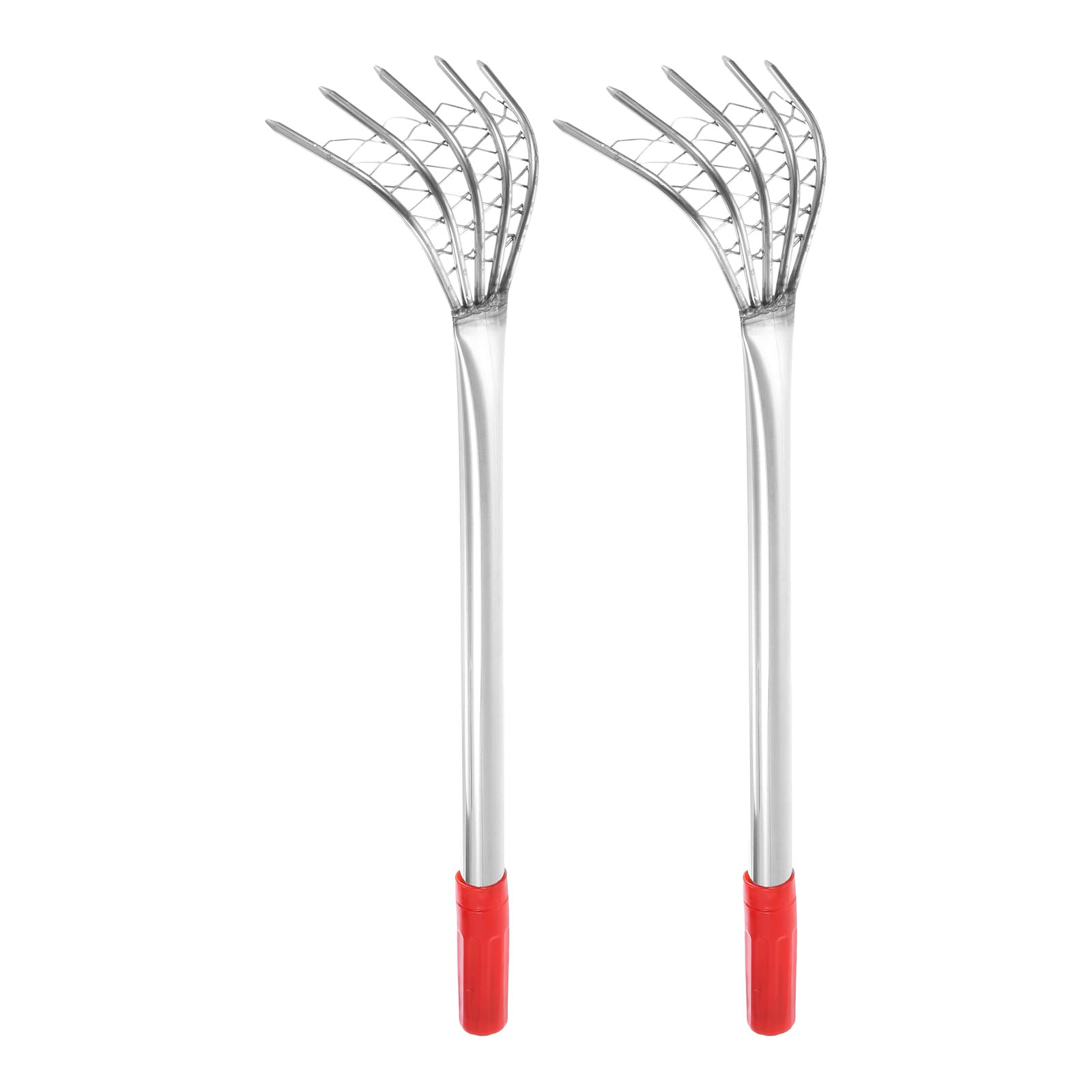 QUARKZMAN 2 Unidades Rastrillo De Almejas 19.68" Pequeño Rastrillo para Almejas Escarbador De Suelo Rastrillo para Hierba con Mango Ergonómico para Mariscos Jardinería Cultivo Patio