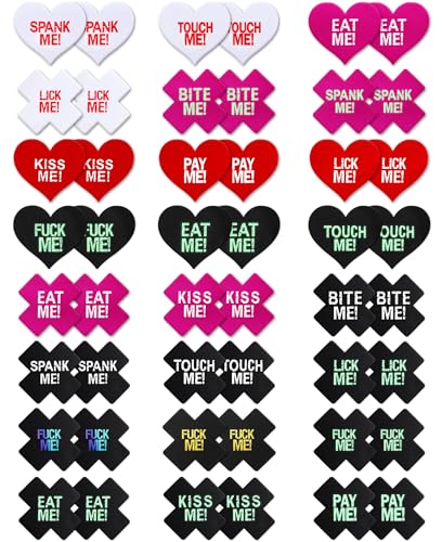 Image of Glitters Pasties Rave Pack Nipple Covers Stickers Disposable Sticky Breast Petals Bra for Women Rave Outfit Party