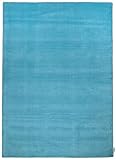 TOM TAILOR THEKO Moderner Designer Teppich Farbe Türkis Größe auswählen 190 x 290 cm