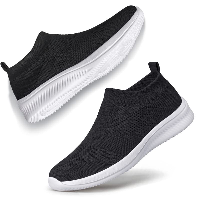 Vidbiv Men Slip on Casual Trainers Walking Shoes - Breathable Slip-on Lightweight Comfortable Tennis Mesh Sneaker3