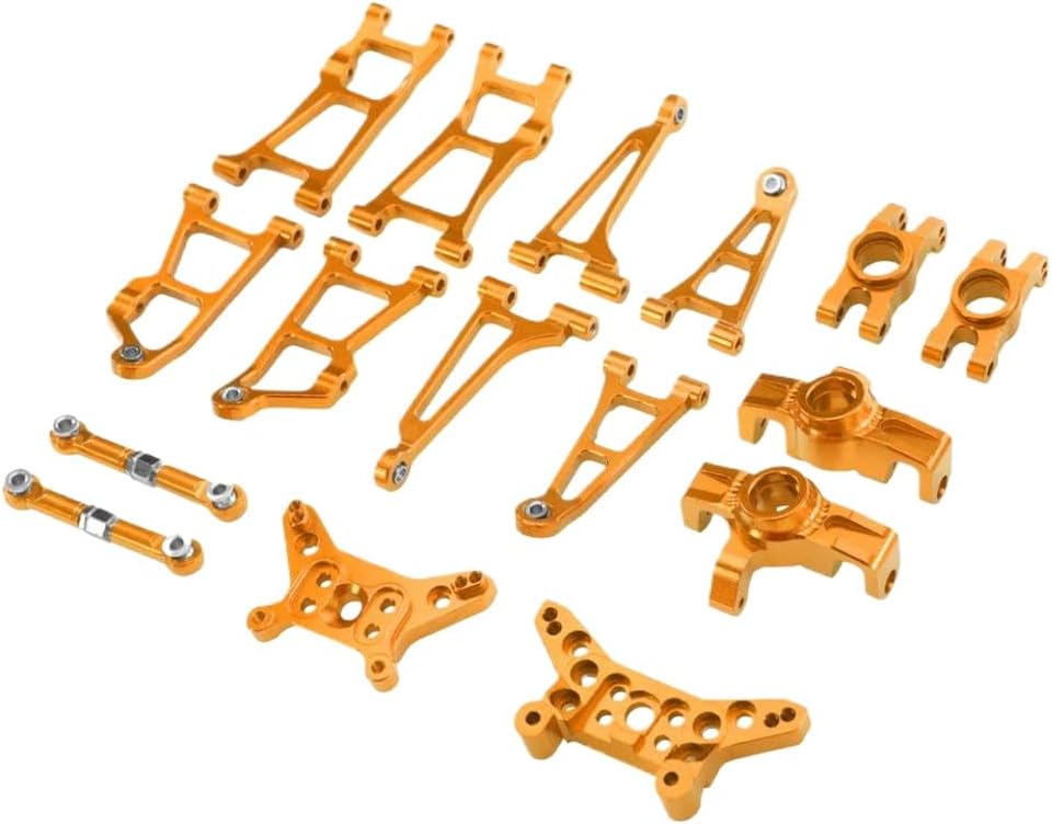 Metal Swing Arm Butterfly Frame Steering Cup Set For 1/14 14211 Short Card Remote Control Car Upgrade Accessories