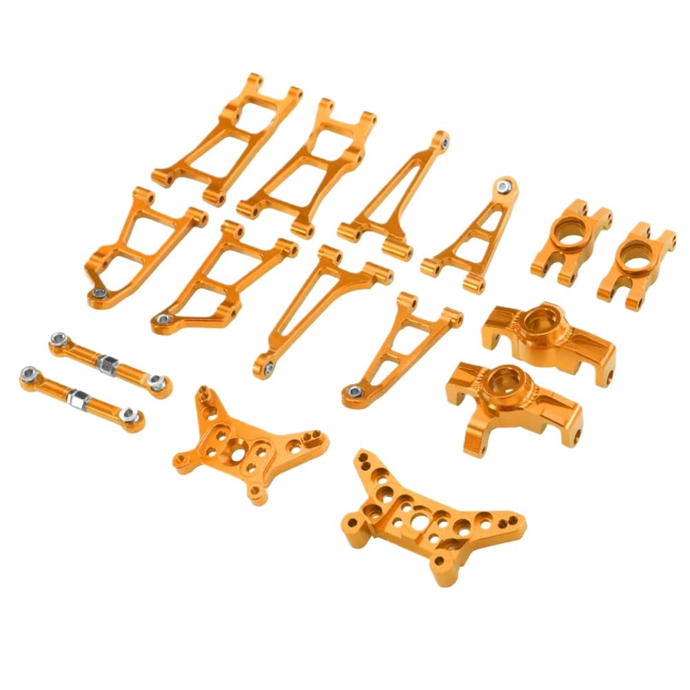 Metal Swing Arm Butterfly Frame Steering Cup Set For 1/14 14211 Short Card Remote Control Car Upgrade Accessories