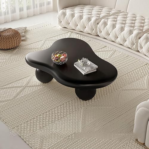 Table basse nuage en bois pour un salon chaleureux et cosy