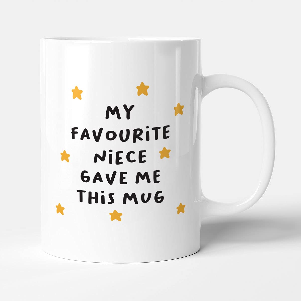 Victorian Printing Co - My Favourite Niece Gave Me This Mug - Uncle Family Mug, Ceramic, 11fl.oz, White