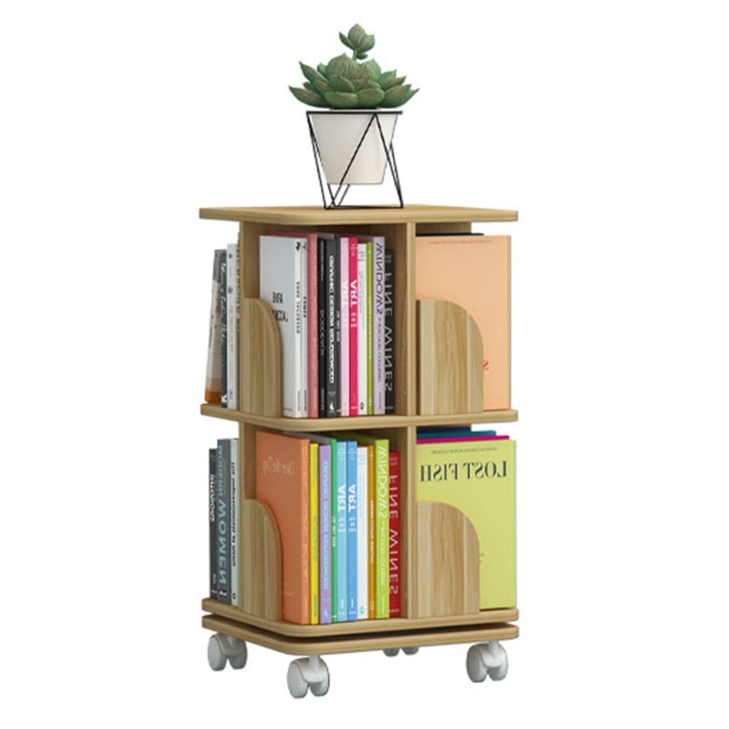 Estantería giratoria para libros ilustrados infantiles con rueda de pie de 360°, estantería simple para cultivar el interés de los niños
