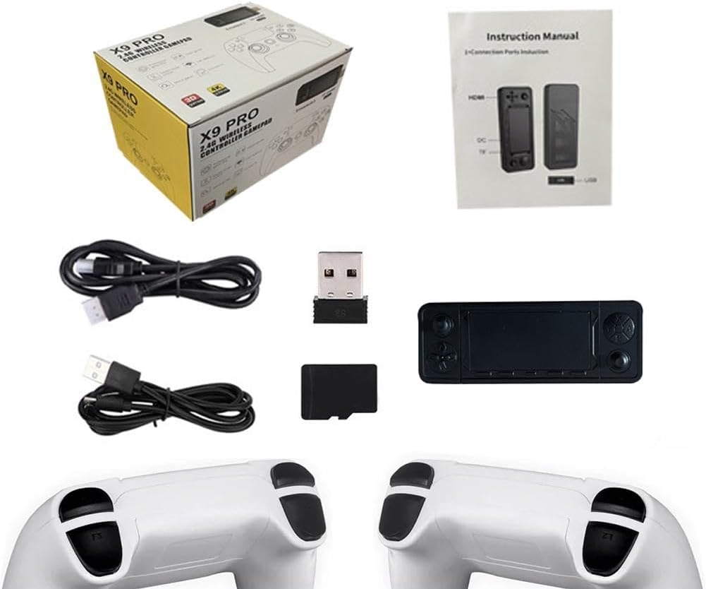 64/128/256GB X9 PRO Game Stick 4K Retro Video Game Console Classic Gaming Games Console Gamepad 64GB 30000+ 2.4G