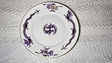 Porcelaine Bavaria Generisch Soucoupe Bavaria en porcelaine - Motif dragon violet - Diamètre : 17,5 cm
