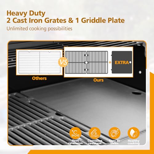 Brand-Man-Gas-Outdoor-Kitchen-Island-Grill-Storage-Cabinets-52000BTU-Stainless-Steel-Patio-Garden-Cooking-Propane-Gas-BBQ-Grill-with-Side-Burner-Gray-4-Burner Brand Man Gas Outdoor Kitchen Island Grill Storage Cabinets 52000BTU Stainless Steel Patio Garden Cooking Propane Gas BBQ Grill with Side Burner Gray 4 Burner