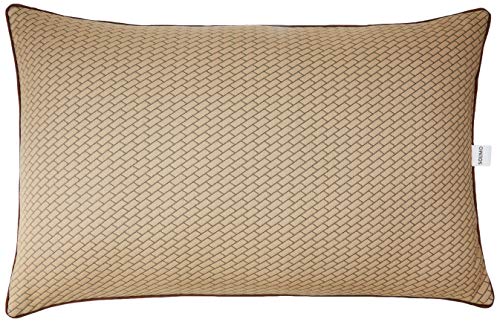 Image of Amazon Brand - Solimo Microfibre Reversible Comforter, Sky Blue & Taupe Grey, 200 GSM & 2-Piece Premium Bed Pillow Set, Microfibre, Brown, 43 x 69 x 17 cm