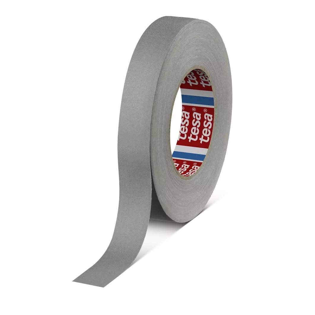 tesa band 4541 | flexibles, hochreißfestes, unbeschichtetes Gewebeband | 145 mesh, Länge: 50 m, versch. Farben und Breiten (50 mm, schwarz)