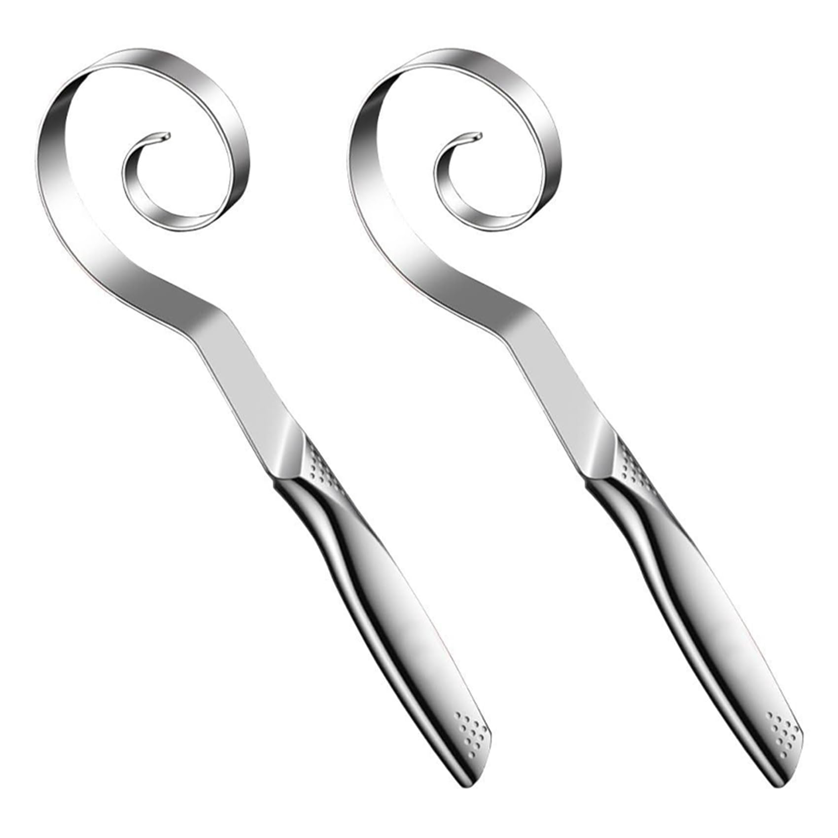 Hndhbfgrt 2X Danish Dough Whisk - Stainless Steel Seamless Wisking Tool for Sourdough Bread Baking, Pizza, Pastry, Cake Batter