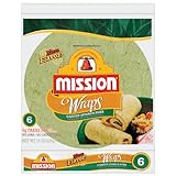 Mission, Garden Spinach Herb Wraps, 15oz Package (Pack of 4)