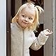 Mikk-line Walkjacke 74 Melange Offwhite | Oeko-TEX Standard 100 | Babyjacke mit Reißverschluss für Baby und Kinder | 100% Mulesing-Frei Merinowolle | Für Mädchen und Jungen | Umkehrbare Bündchen