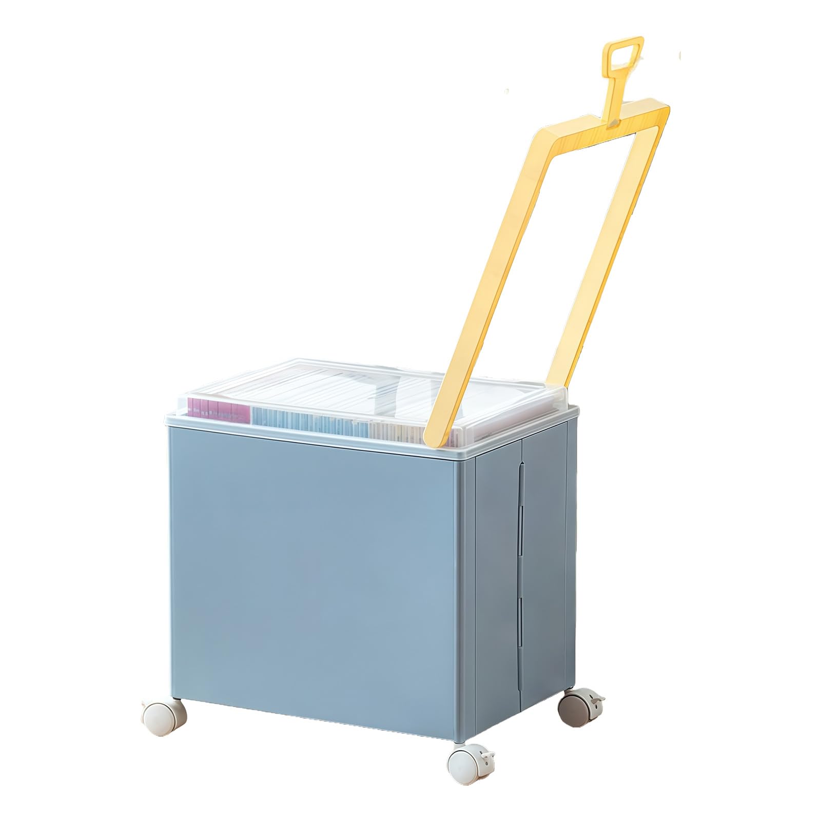 Hsioluted Flexible Folding Storage Crate with Handles and Lid for Clothes Books or Items Bedroom Closet Storage Box