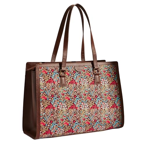 TEAL-BY-CHUMBAK-Rainforest-Office-Tote