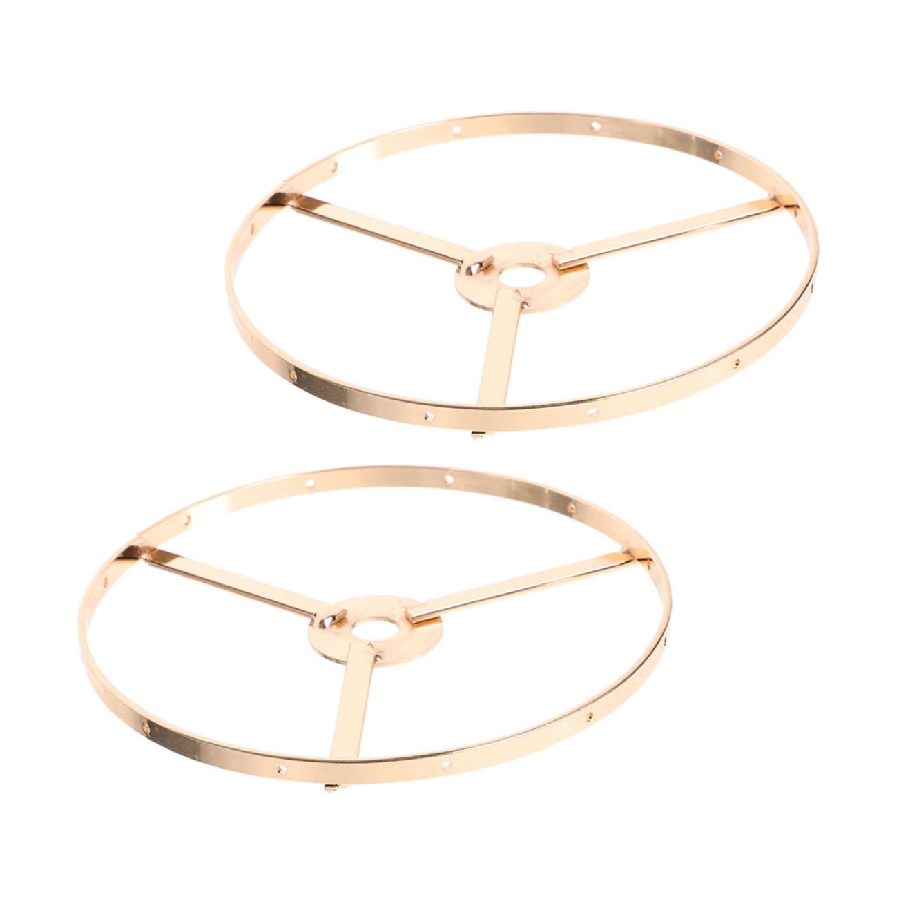 DOITOOL Sturdy Iron Lamp Stand Shade Frame Wire Bracket for Lamp Socket Ring Contemporary Design