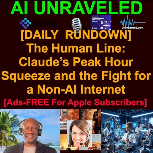 [AI DAILY NEWS RUNDOWN] The Human Line: Claude&rsquo;s Peak Hour Squeeze and the Fight for a Non-AI Internet (March 30th 2026 - part II)
