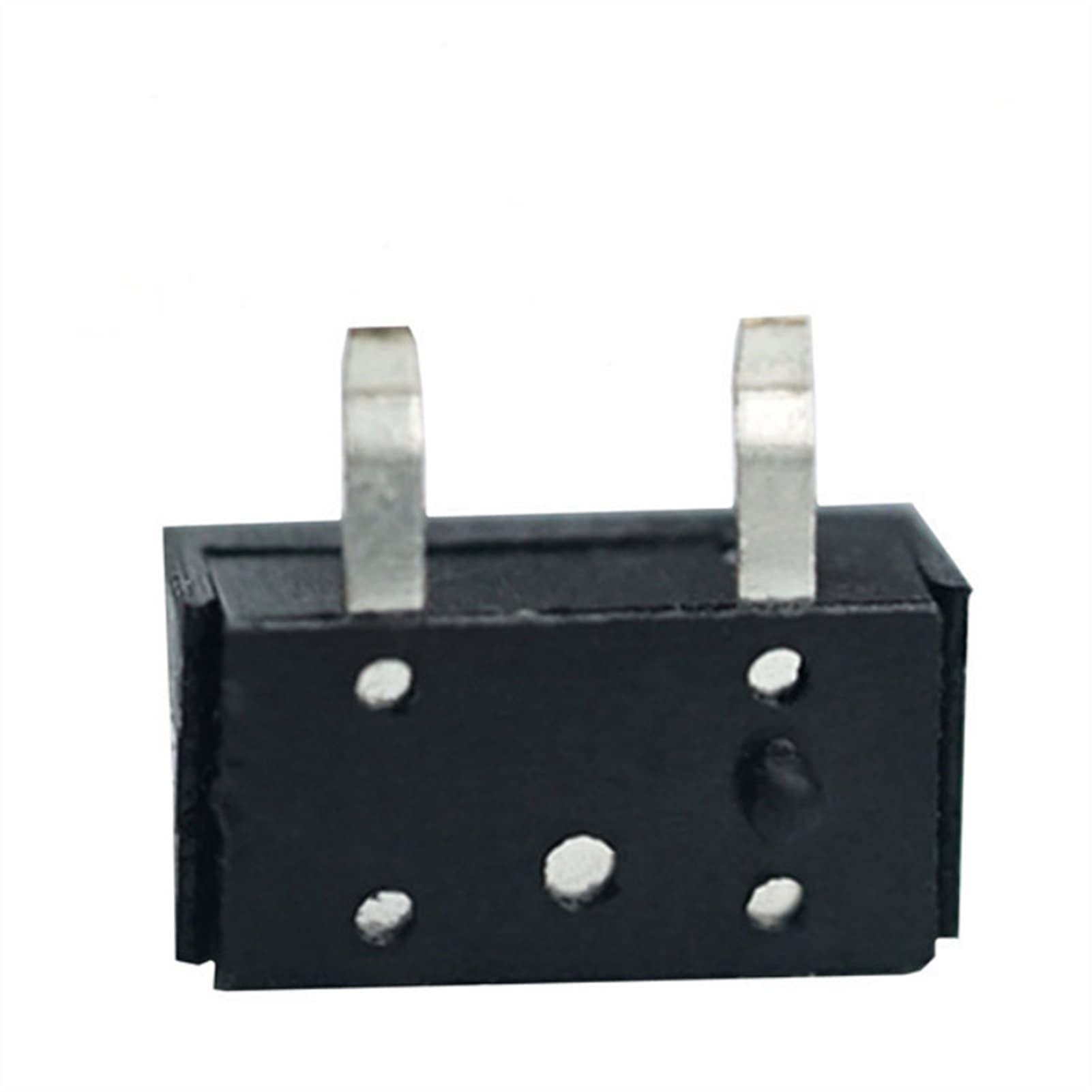 Interruptores industriales 10pcs / lot Negro Pequeño/Micro interruptor Interruptor de cámara Detección de restablecimiento Límite de carrera Miniatura 2 pies Pie recto Mini interruptor de mouse Inte