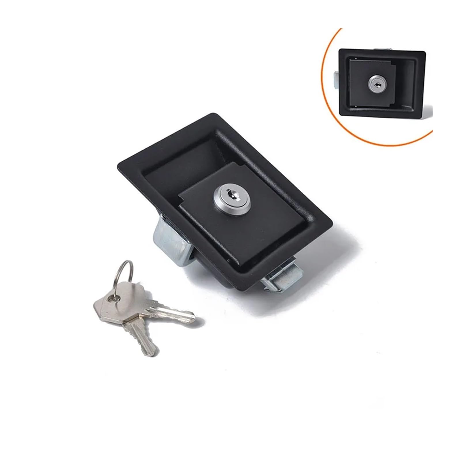 Rv Car Paddle Entry Door Lock Latch Handle Knob Camper-Trailer Pull Type Panel Door Lock