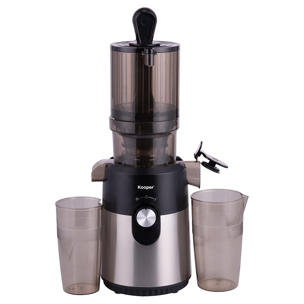 GALILEO Estrattore di Succo Nero e Silver con Funzione Reverse, 500 ml, 200W