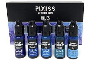 Mesmerizing Blue Hues: Elevate Your Resin Creations with Our Alcohol Ink Set