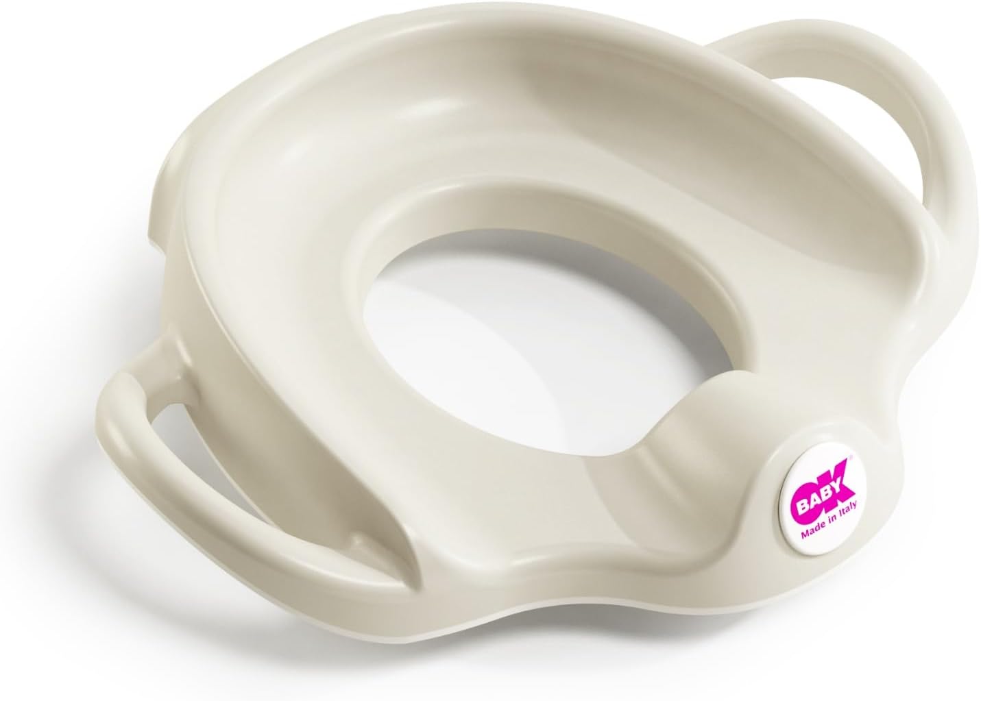 OKBABY Sofa - Toilet Seat with Non-Slip Edge - High Back for Maximum Comfort and Wide Handles for Maximum Child Stability - White