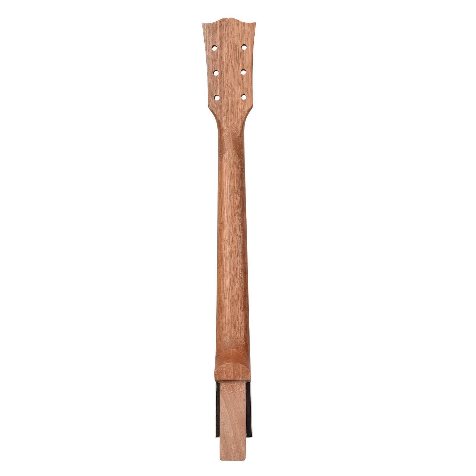 Manico per chitarra, corpo della chitarra con 24 tasti, strumento | dall'estetica incompiuta per musicisti, manico per , corpo della grezzo, tastiera in palissandro elettrico a 22 tasti