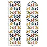 Cinta antideslizante para patineta con diseño de globos de colores, para patineta, patineta, longboard, pedal, escaleras, 2 unidades