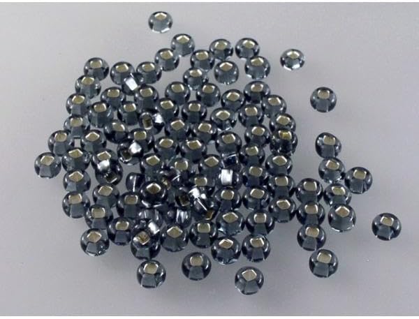 250g Round Preciosa Ornela Rocailles Seed Beads, Dark Topaz, Bronze Blue Iris (19135), Glass, Czech Republic (10/0)