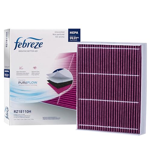 Febreze Odor Control HEPA Cabin Air Filter by PUREFLOW RZ18110H Fits 2015-2026 Ford F-150 2.7L 3.5L 5.0L; 2017-2026 F-250 Super Duty F-350 Super Duty F-550 Super Duty F-450 Super Duty 6.7L