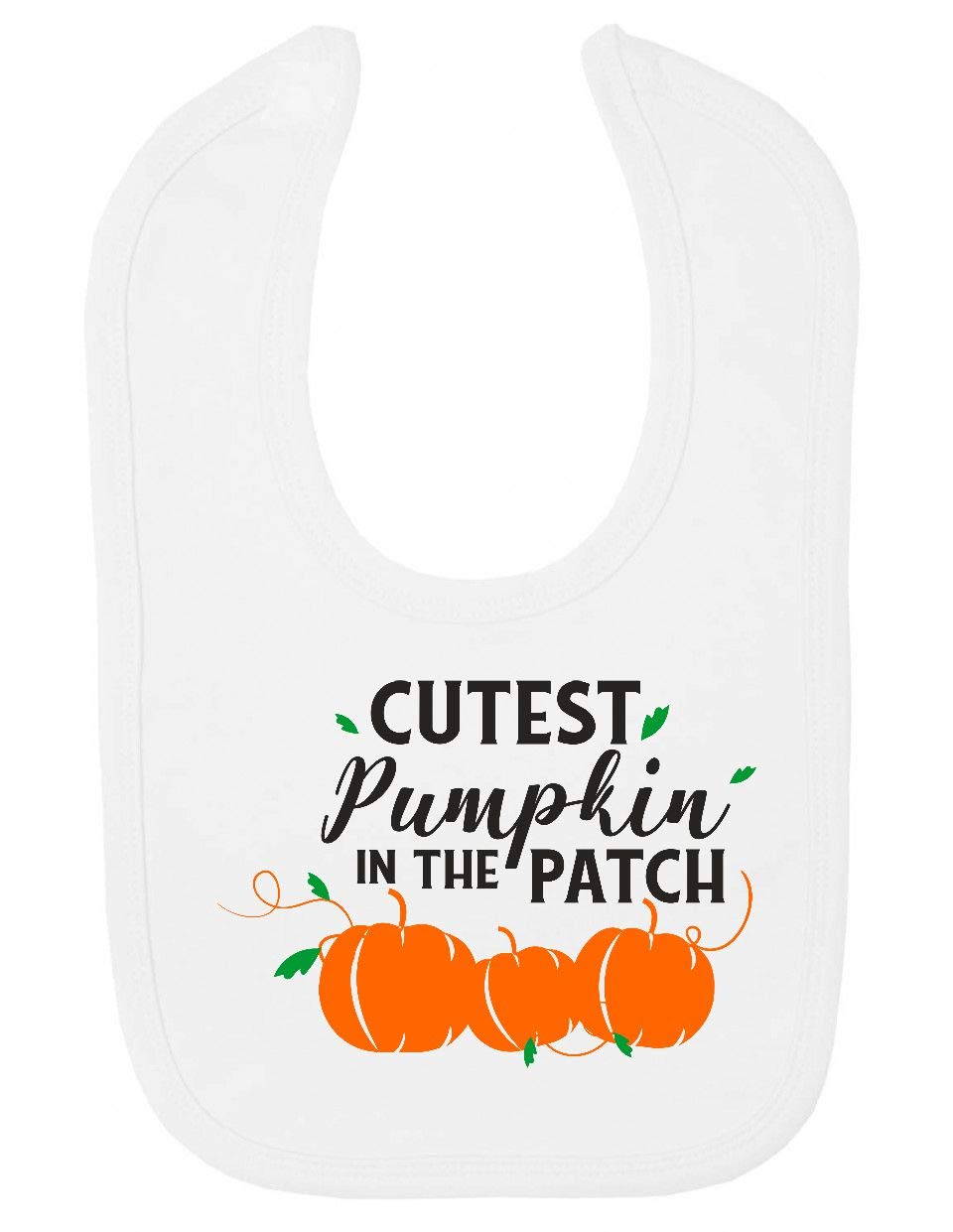 Cutest Pumpkin in The Patch [HALLO19] Cotton Baby bib - White