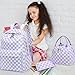 LEDAOU Backpack for Girls School Bag Kids Bookbag Teen Backpack Set Daypack with Lunch Bag and Pencil Case
