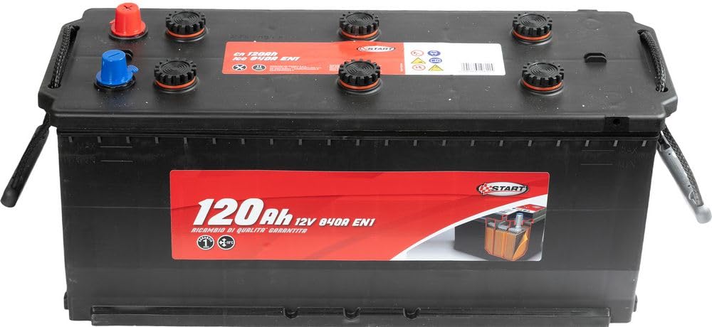 Start Batteria per autocarro e trattori 120Ah 12V 690A polo positivo sinistro