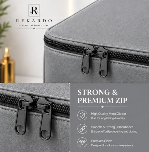 Image of REKARDO Polyvinyl Chloride (PVC) Waterproof Semi Automatic Washing Machine Cover for (LG - Life Good) 8.5kg, 9kg, 9.5kg Model (Grey) | Dust Protection | Scratch Resistant | Durable PVC | Moisture Shield | Easy Clean | Reusable | Snug Fit