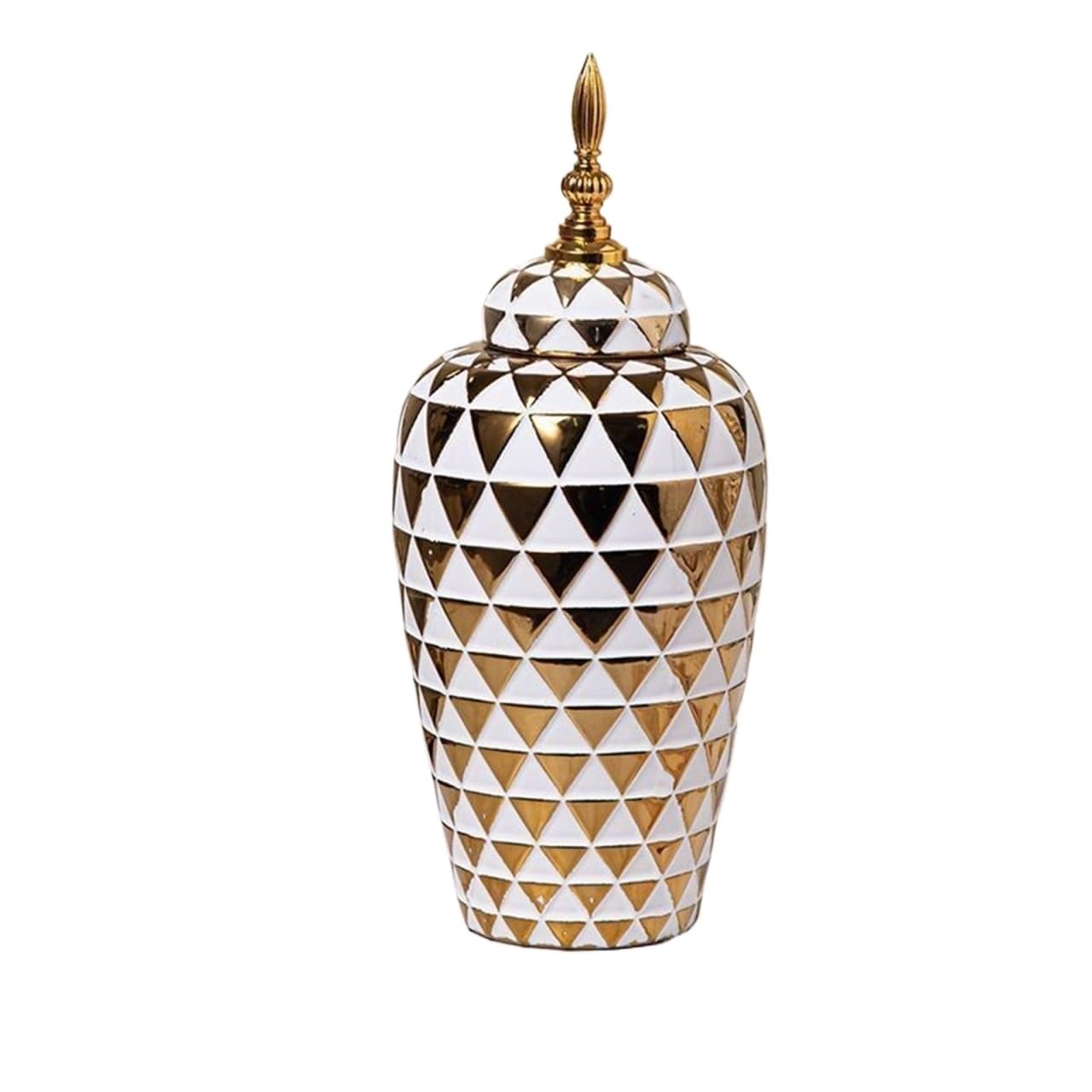 Vase With Lid, Ceramic Ginger Jar