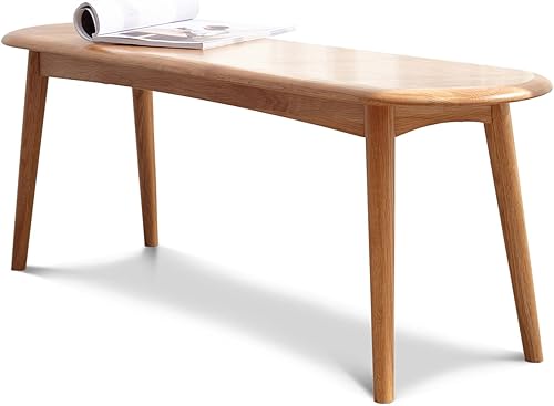 Banco de comedor de madera de roble macizo para cocina, comedor, asientos de sala de estar, juegos de mesa y sillas, muebles de dormitorio y