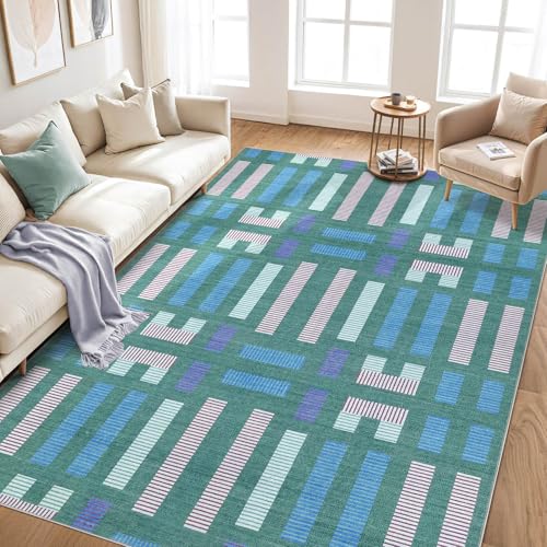 Image of cotiled Boho 8x10 Area Rugs for Living Room: Large Moroccan Washable Rug