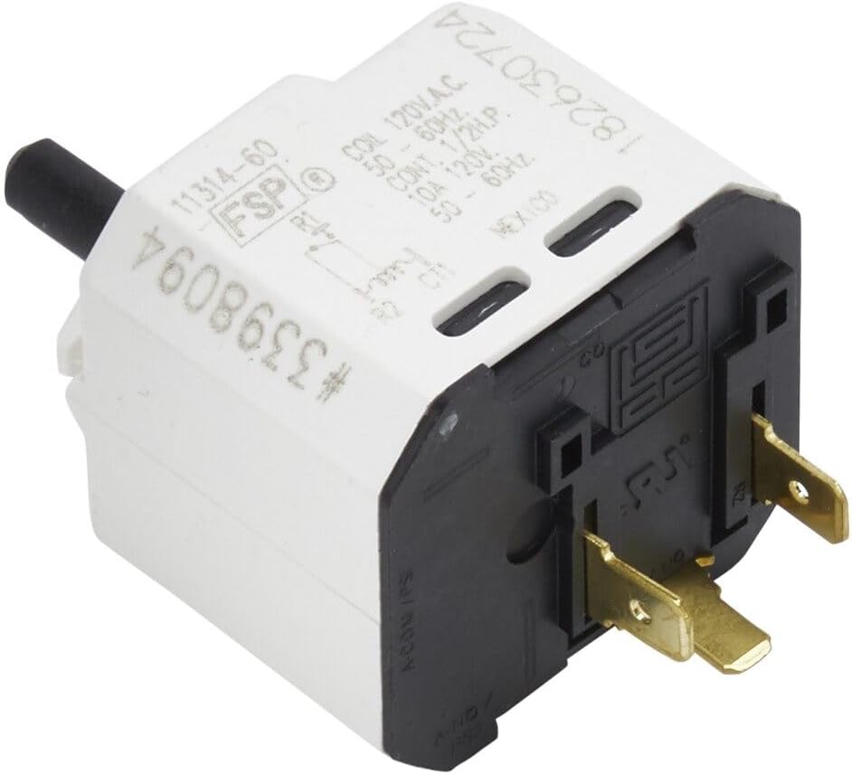 Whirlpool WP3398094 Genuine OEM Dryer Push-to-Start Switch Replacement Part - Replaces 3398094