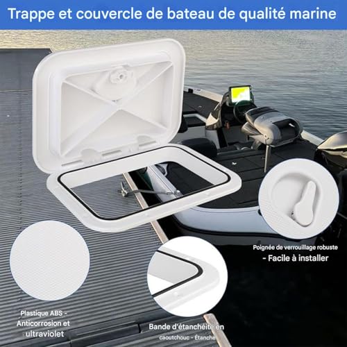 Couvercle d'écoutille rectangulaire résistant aux intempéries pour sécuriser le pont - 5