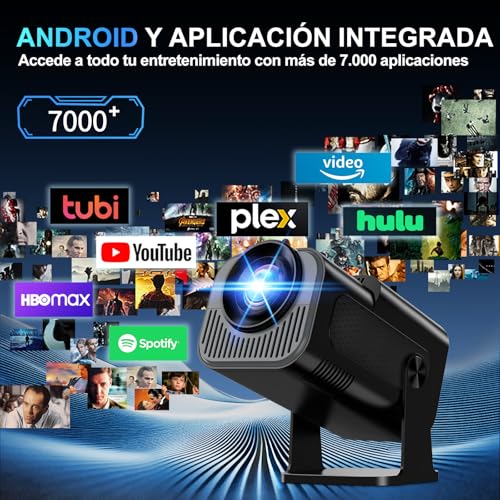 Mini proyector 4K con WiFi 6 y giro de 270 grados en color negro 5